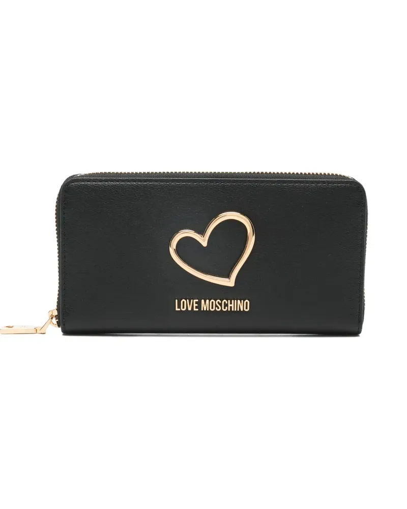 Moschino Portemonnaie mit Herz - Schwarz Schwarz