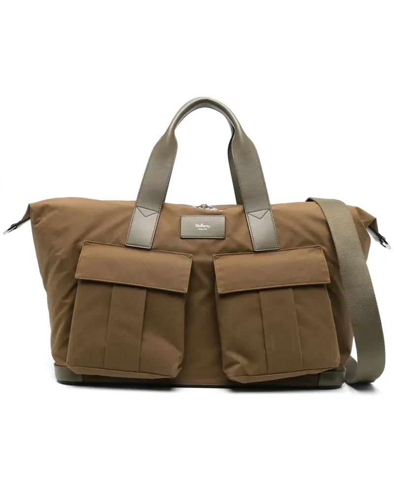 Mulberry Heritage Waxed Day Clipper Reisetasche - Grün Grün