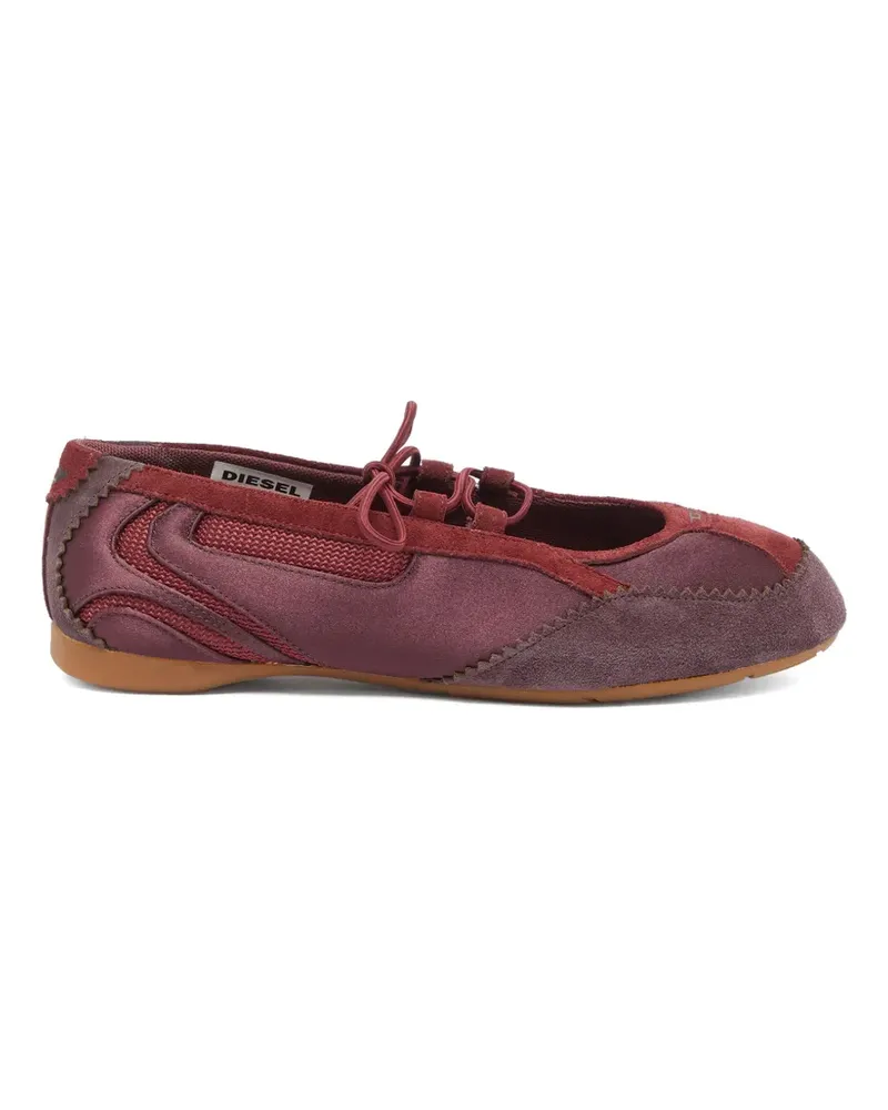 Diesel D-Mile lace-up ballet flats - Rot Rot