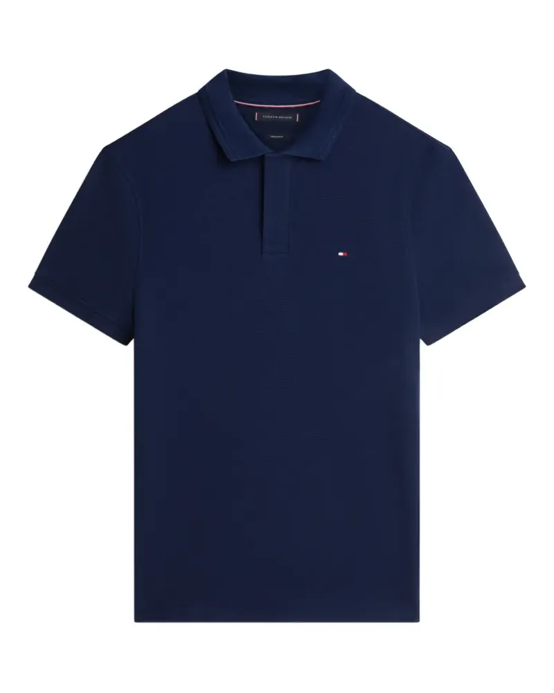 Tommy Hilfiger 1985 logo-patch piqué polo shirt - Blau Blau