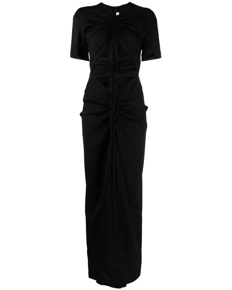 Christopher Esber Gerafftes T-Shirtkleid - Schwarz Schwarz