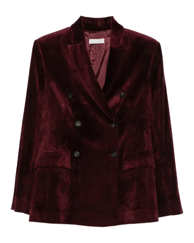 Antonelli Firenze Doppelreihiger Gravona Blazer aus Cord - Rot Rot
