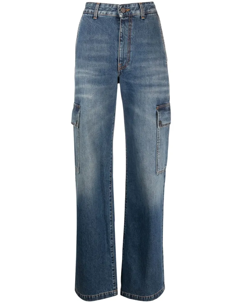 Stella McCartney Gerade Jeans Blau