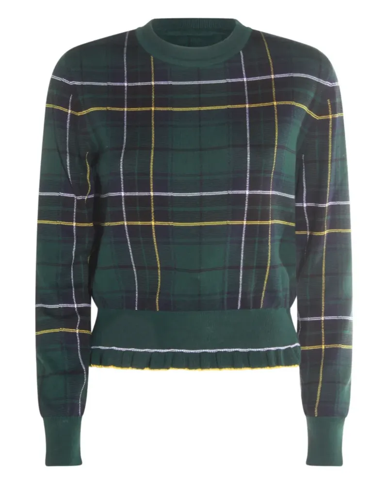 Alexander McQueen Karierter Pullover - Grün Grün