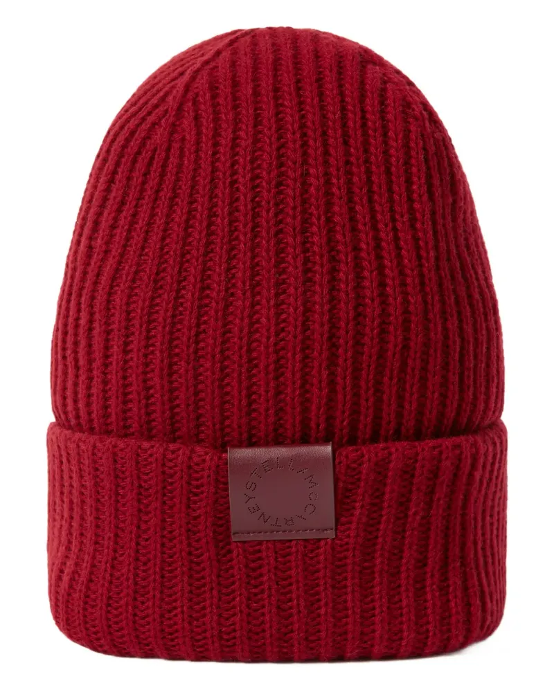 Stella McCartney Mütze mit Logo - Rot Rot
