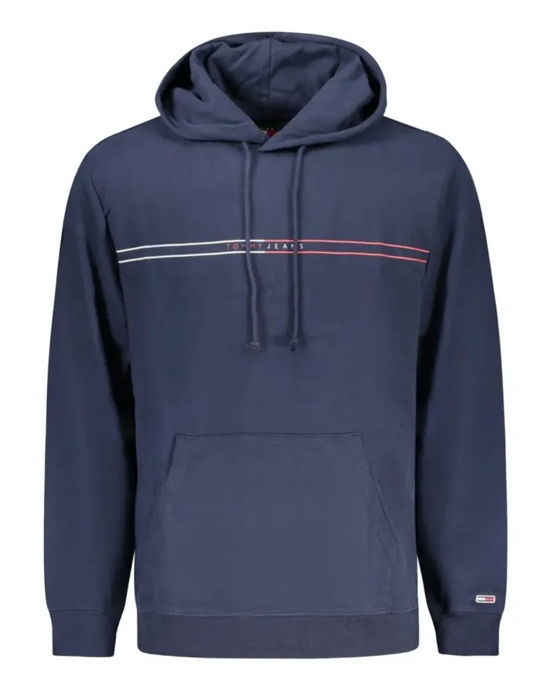 Tommy Hilfiger logo-prin pocket hoodie - Blau Blau