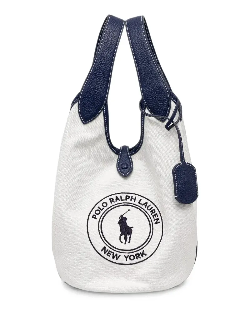 Ralph Lauren logo-print canvas tote bag - Weiß Weiß