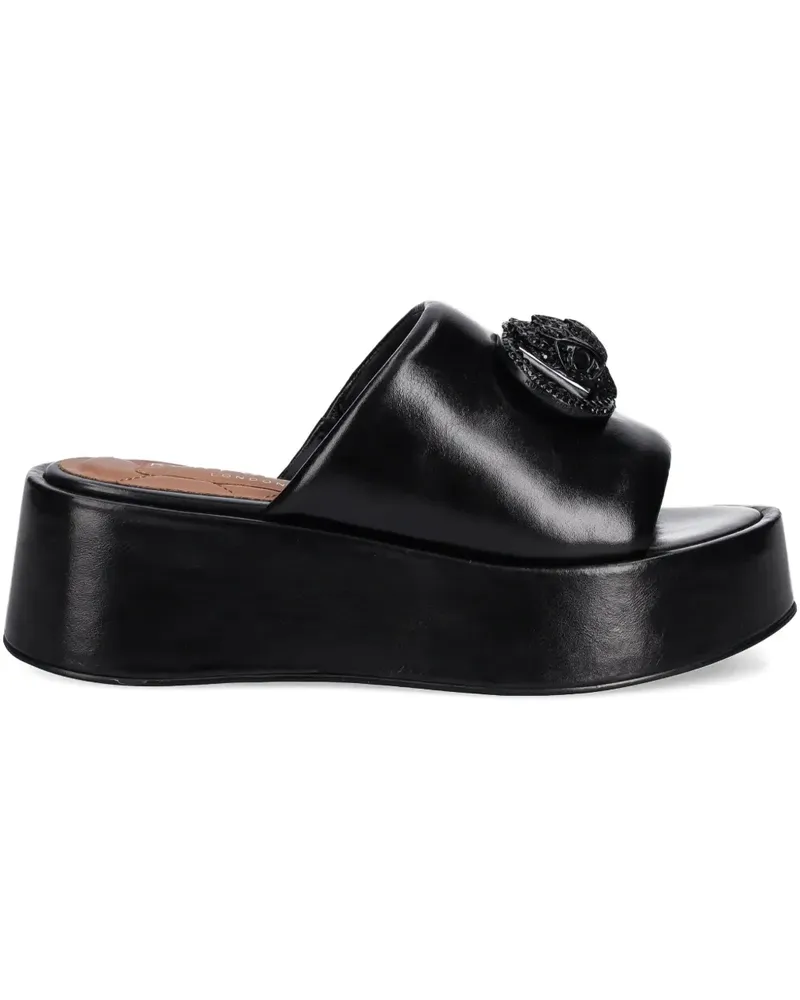 Kurt Geiger Pantoletten mit Plateau - Schwarz Schwarz