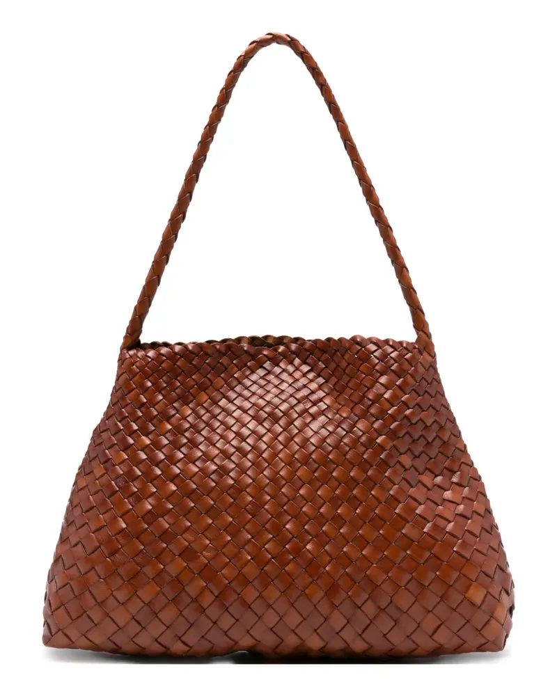 Dragon Diffusion Gewebte Schultertasche - Braun Braun