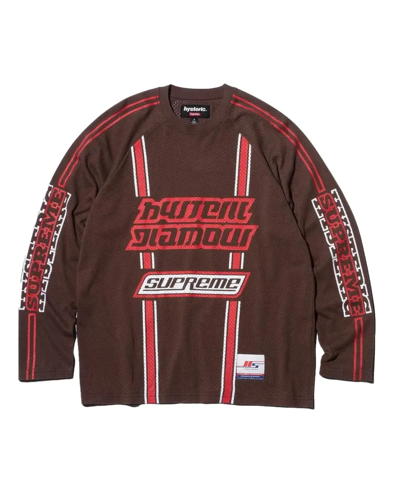 Supreme Being x Hysteric Glamour T-Shirt mit Logo-Print - Braun Braun