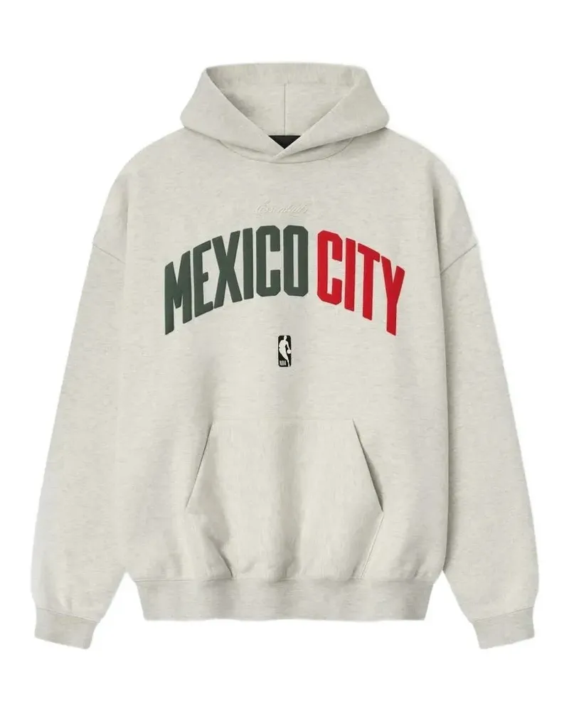 Fear of God Essentials logo-print hoodie - Grau Grau