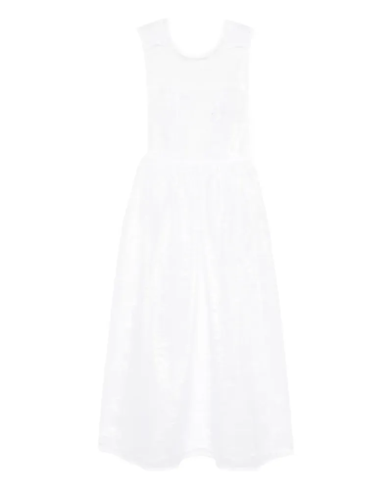 Cecilie Bahnsen Camilla midi dress - Weiß Weiß
