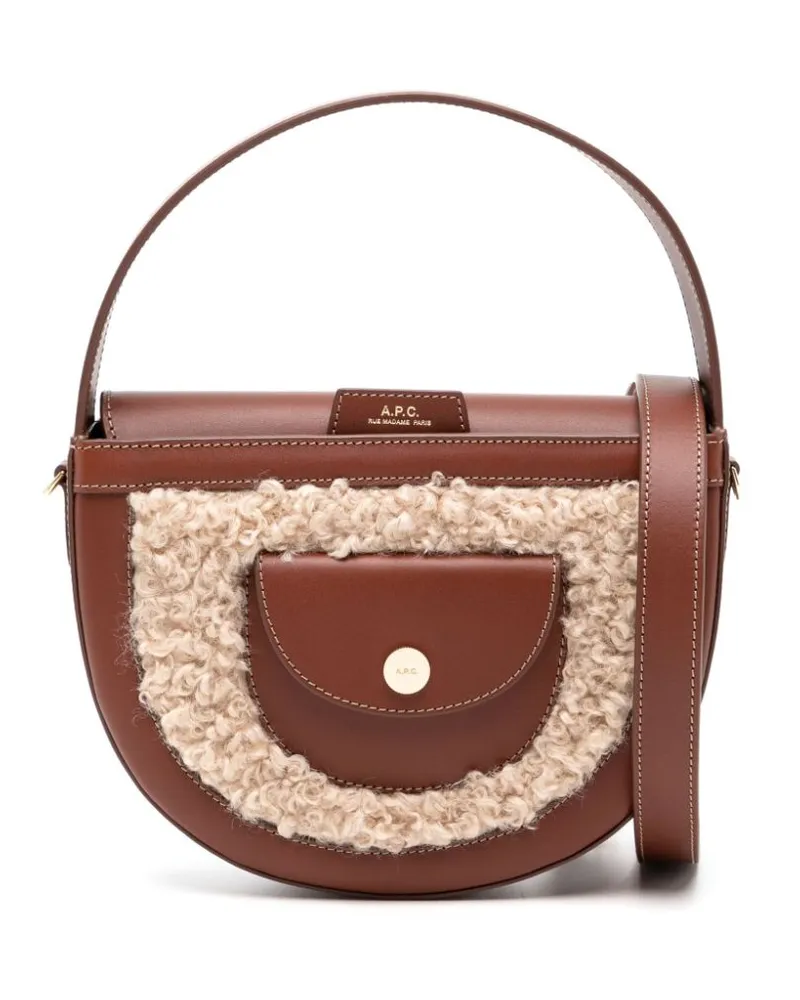 A.P.C. Kleine Pocket Tasche - Braun Braun