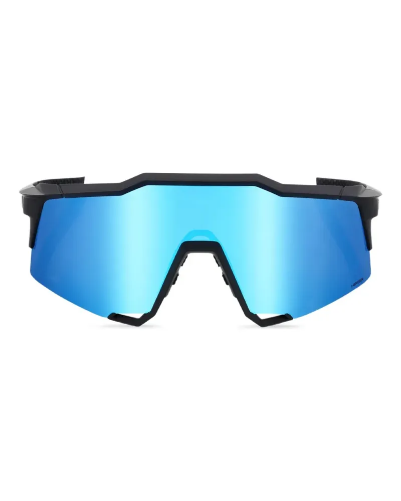 100% Eyewear Geometrische Speedcraft Sonnenbrille - Schwarz Schwarz