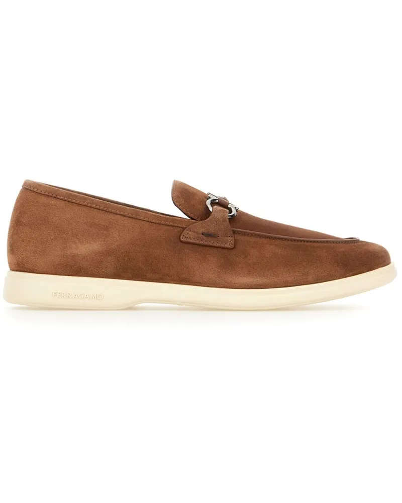 Ferragamo Loafer aus Wildleder - Braun Braun