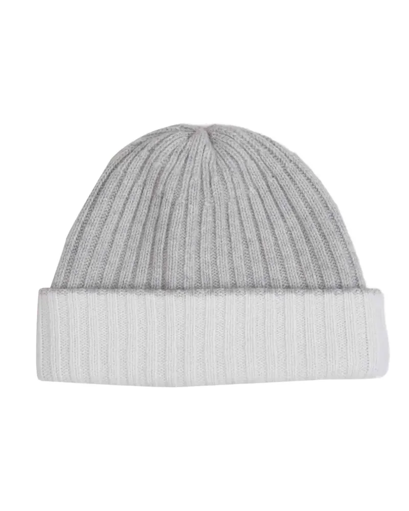 Fedeli Gerippte Beanie - Grau Grau