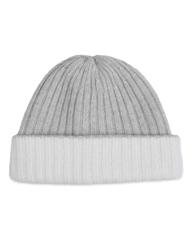 Fedeli Gerippte Beanie - Grau Grau
