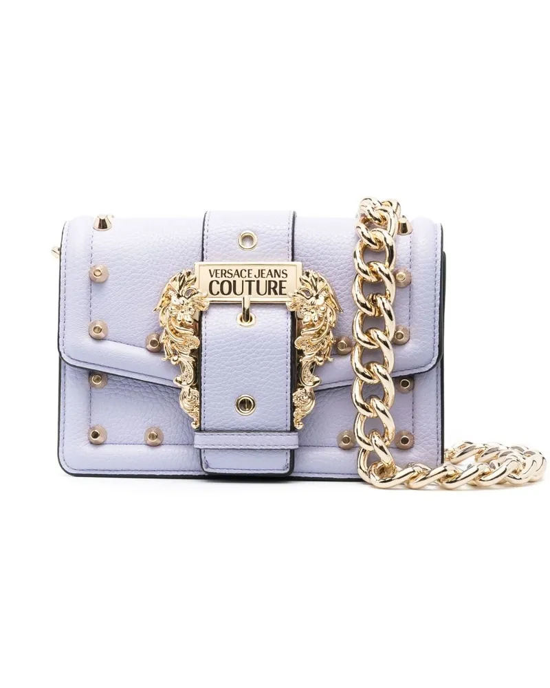 Versace Jeans Schultertasche mit Couture-Print Violett