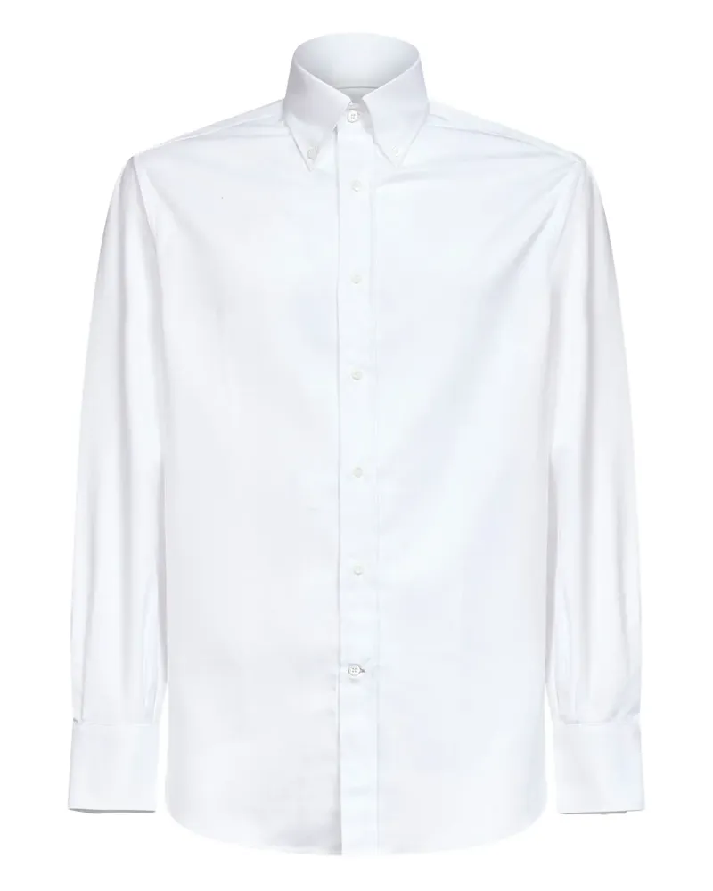 Brunello Cucinelli button-down long-sleeve shirt - Weiß Weiß