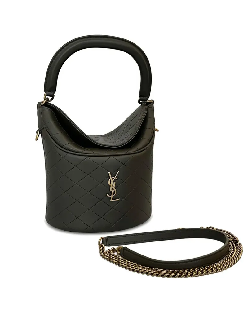 Saint Laurent Gesteppte Gaby Mini-Beuteltasche - Schwarz Schwarz