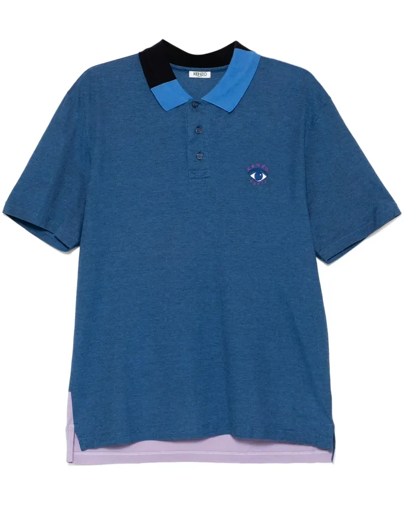 Kenzo Besticktes Poloshirt - Blau Blau