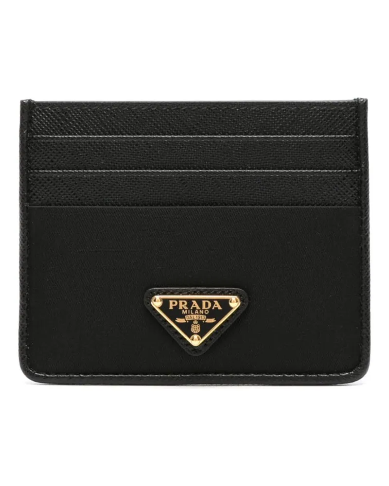 Prada Kartenetui mit Logo - Schwarz Schwarz