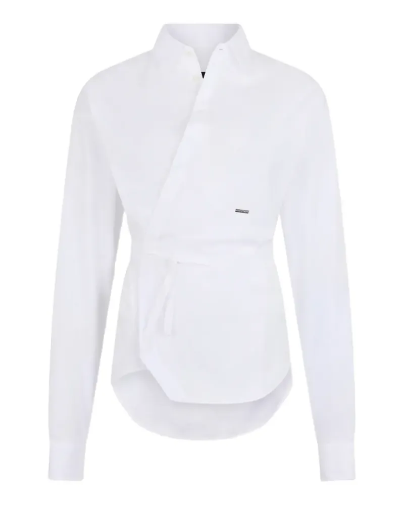Dsquared2 Gewickeltes Hemd - Weiß Weiß