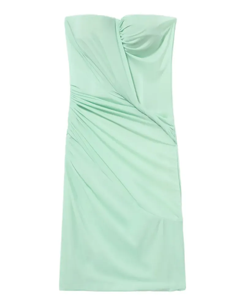 Blumarine twisted strapless jersey dress - Blau Blau
