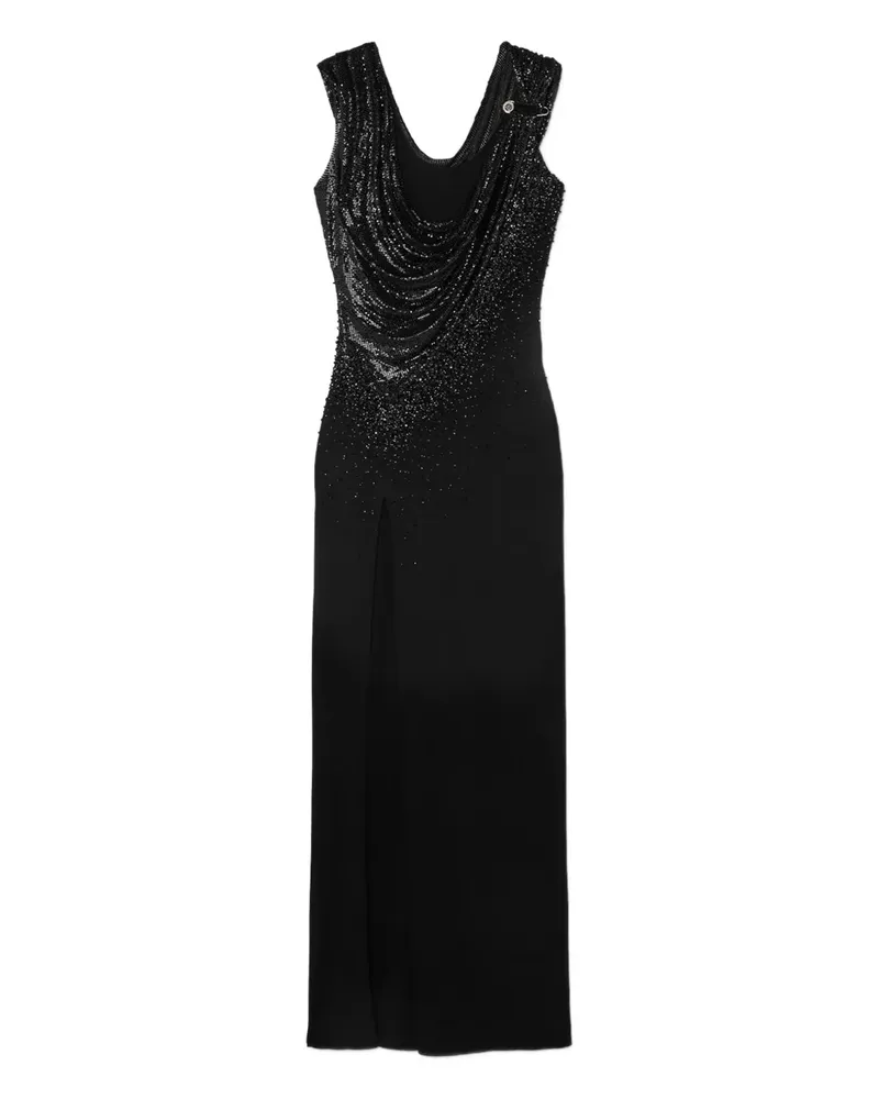 Versace Kleid mit Pailletten - Schwarz Schwarz