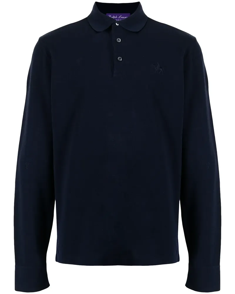 Ralph Lauren Poloshirt mit aufgesticktem Logo - Blau Blau