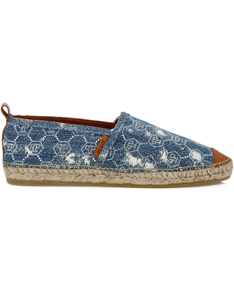Philipp Plein Espadrilles im Jeans-Look - Blau Blau