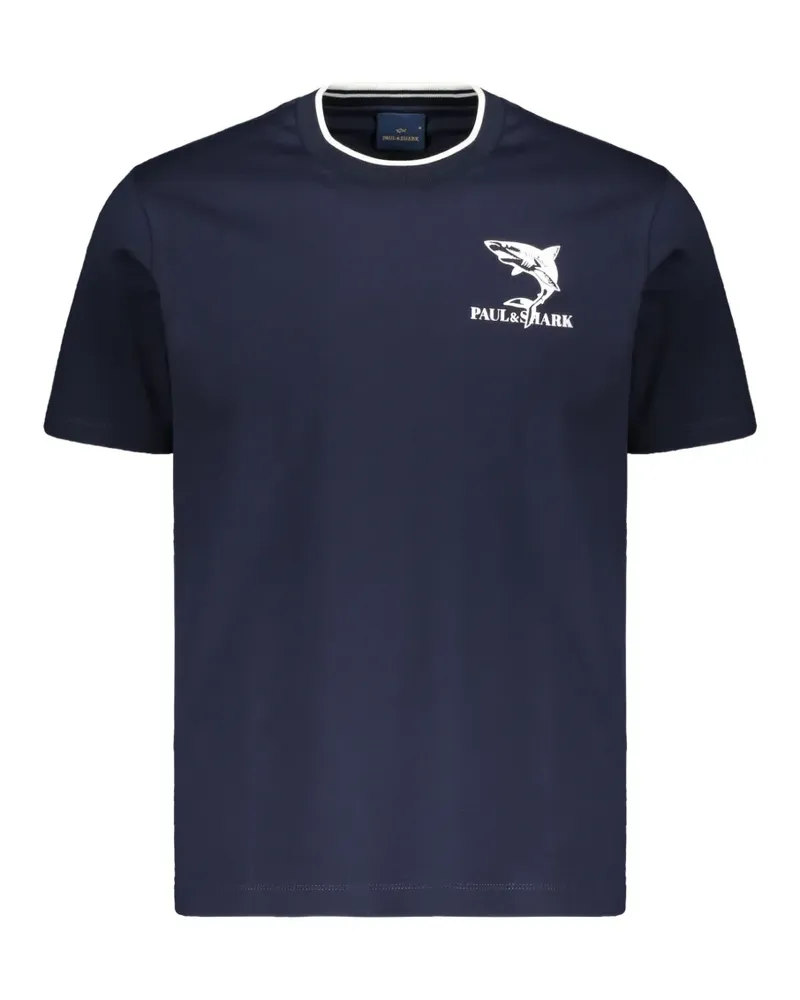 Paul & Shark logo-print short-sleeve T-shirt - Blau Blau