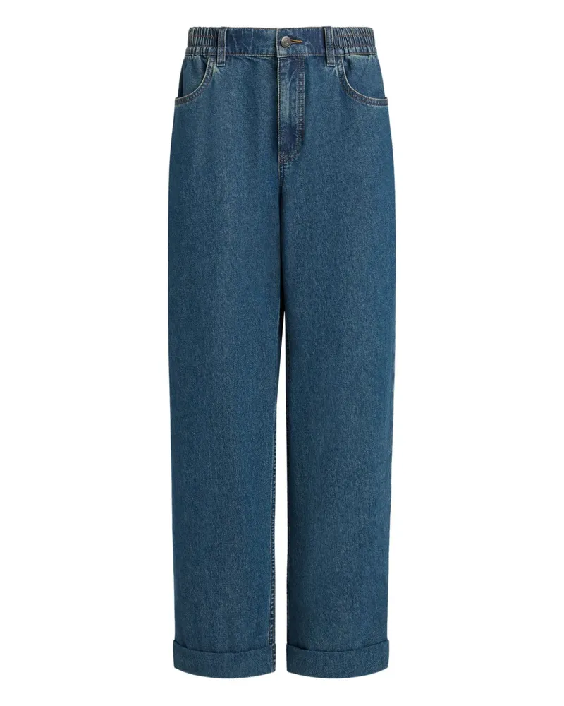 12 STOREEZ 531 Jeans mit elastischem Bund - Blau Blau