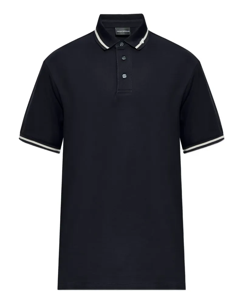 Emporio Armani Poloshirt mit Kontrastdetails - Blau Blau