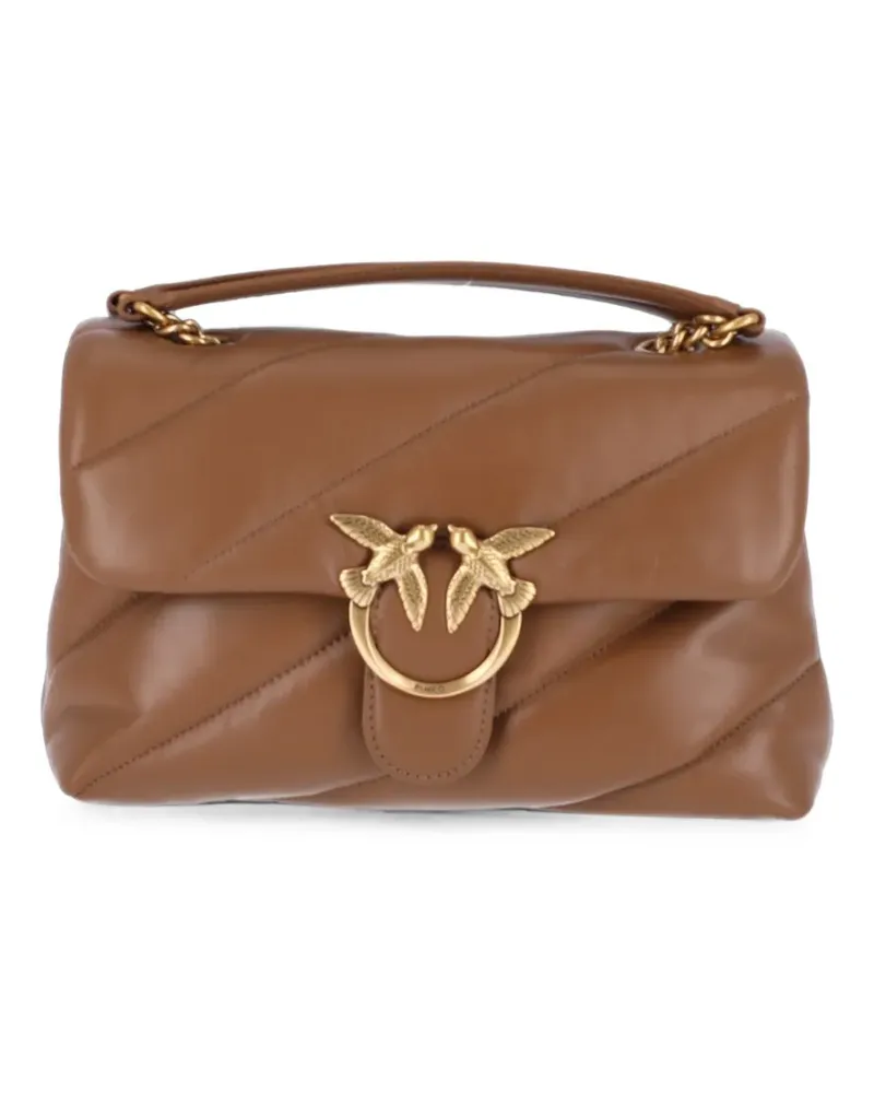 Pinko medium Love Bag quilted leather shoulder bag - Braun Braun
