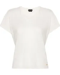 Tom Ford Jersey-T-Shirt Nude