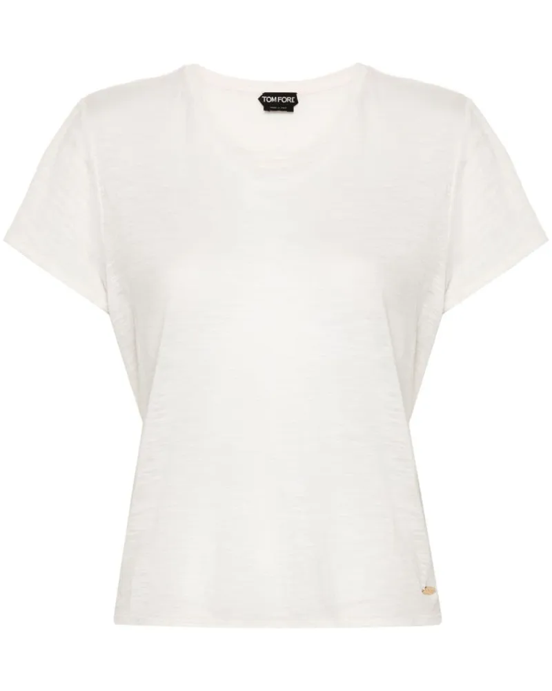 Tom Ford Jersey-T-Shirt - Nude Nude