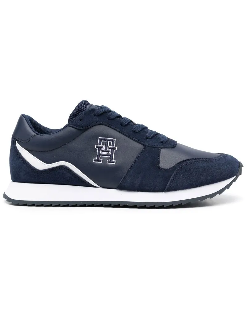 Tommy Hilfiger Sneakers mit Monogramm-Stickerei - Blau Blau