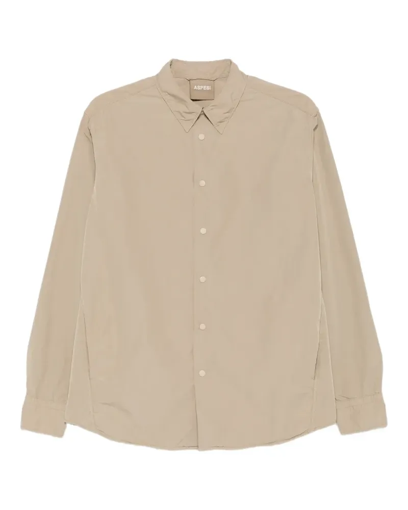 ASPESI Langärmelige Hemdjacke - Nude Nude