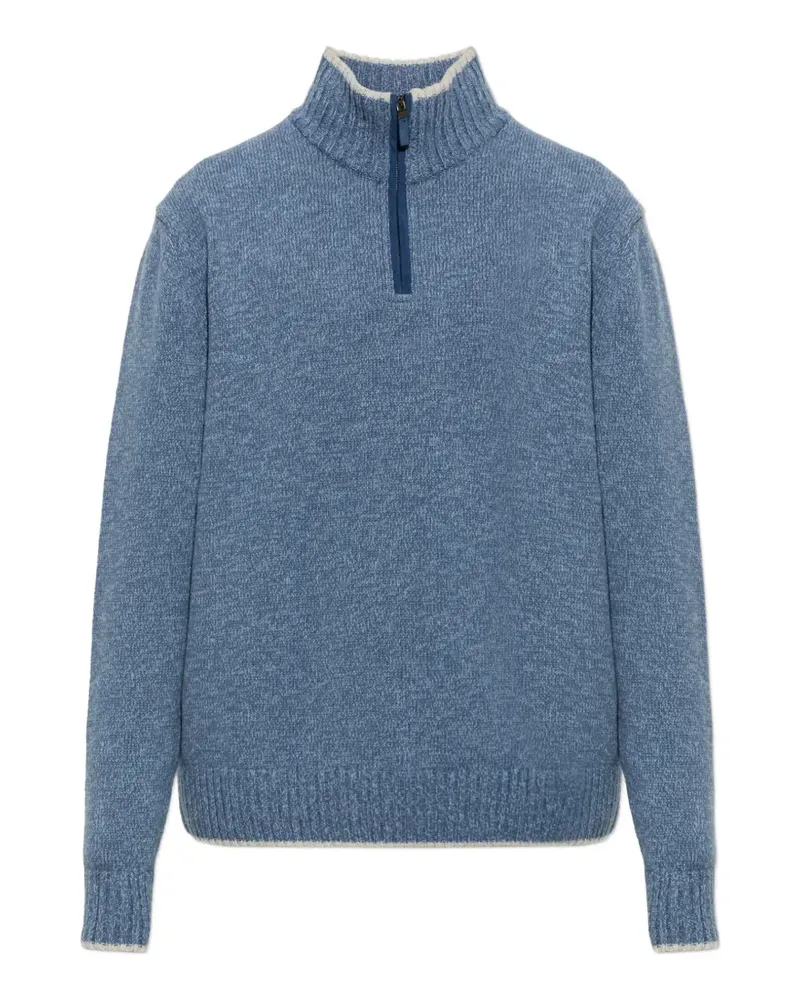 Paul & Shark Pullover mit Reißverschluss - Blau Blau