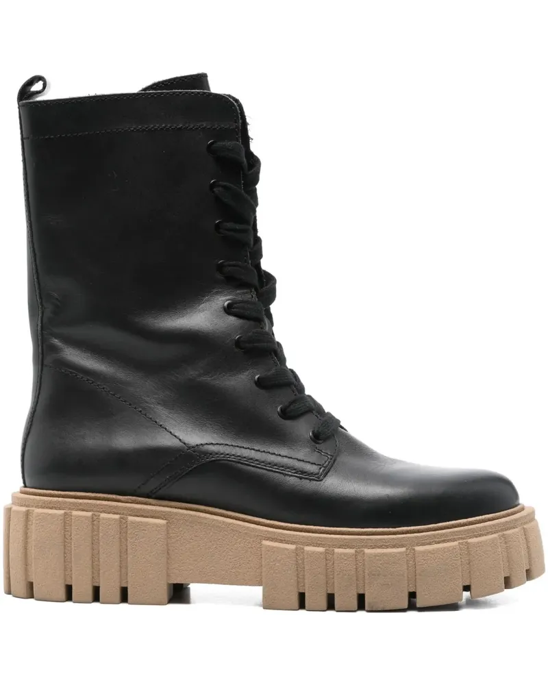 Marc O'Polo Stiefel mit Schnürung - Schwarz Schwarz