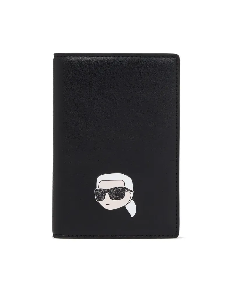 Karl Lagerfeld Ikon Pass-Etui - Schwarz Schwarz
