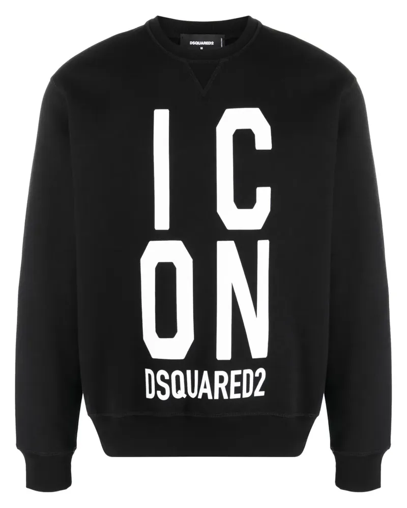 Dsquared2 Sweatshirt mit "Icon"-Print - Schwarz Schwarz