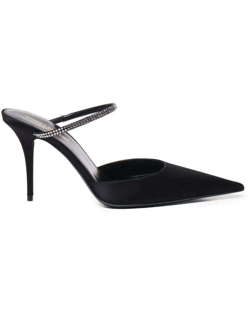 Saint Laurent Barbara Mules 90mm - Schwarz Schwarz