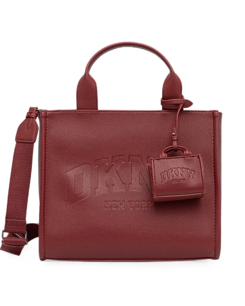 DKNY Hadlee logo-embossed charm tote bag - Rot Rot