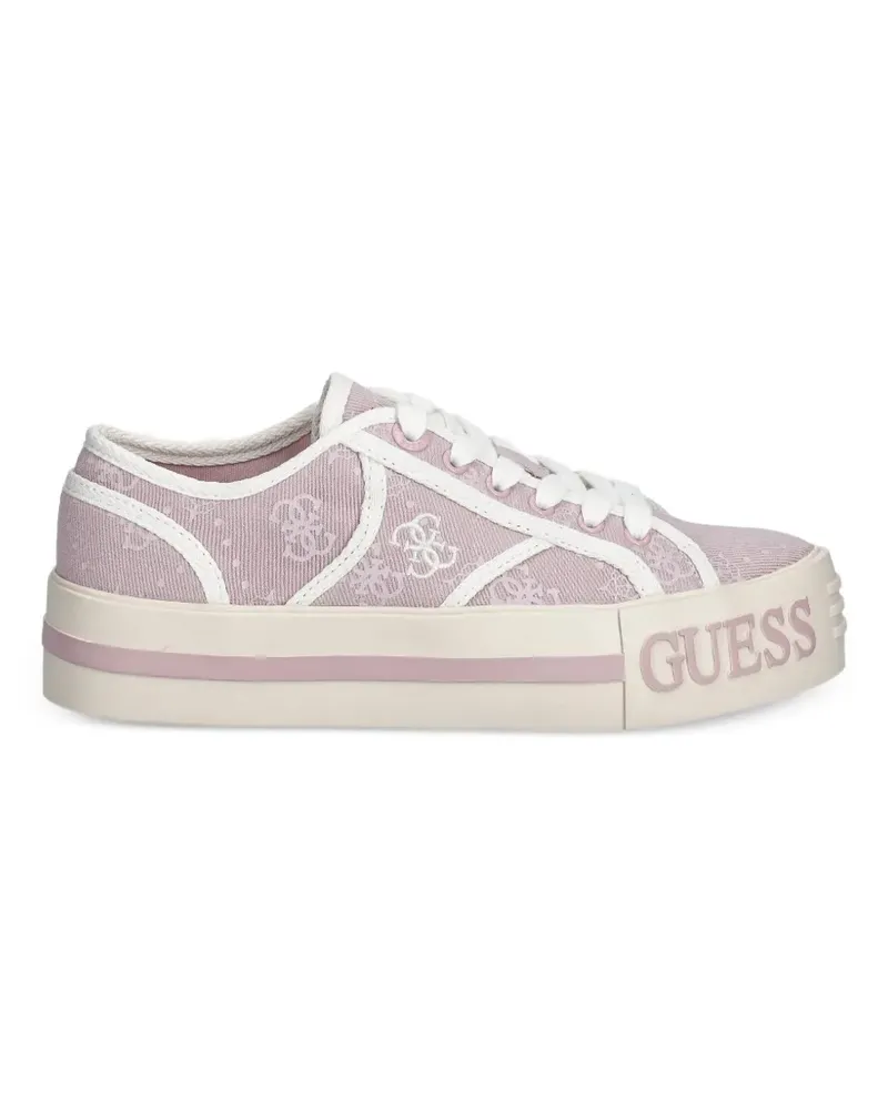 Guess monogram logo-detail sneakers - Rosa Rosa