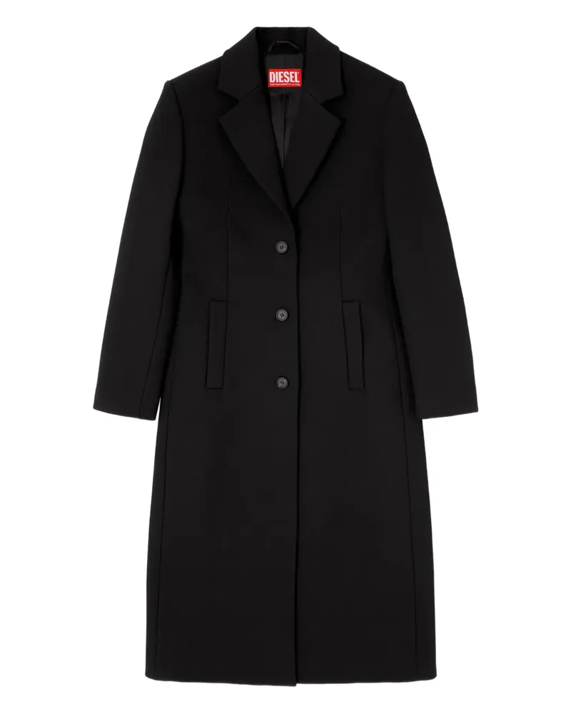 Diesel G-ALLAN Jacke mit ovalem Schild - Schwarz Schwarz