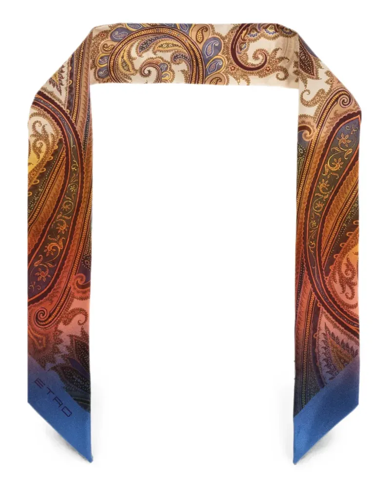 Etro Seidenschal mit Paisley-Print - Nude Nude
