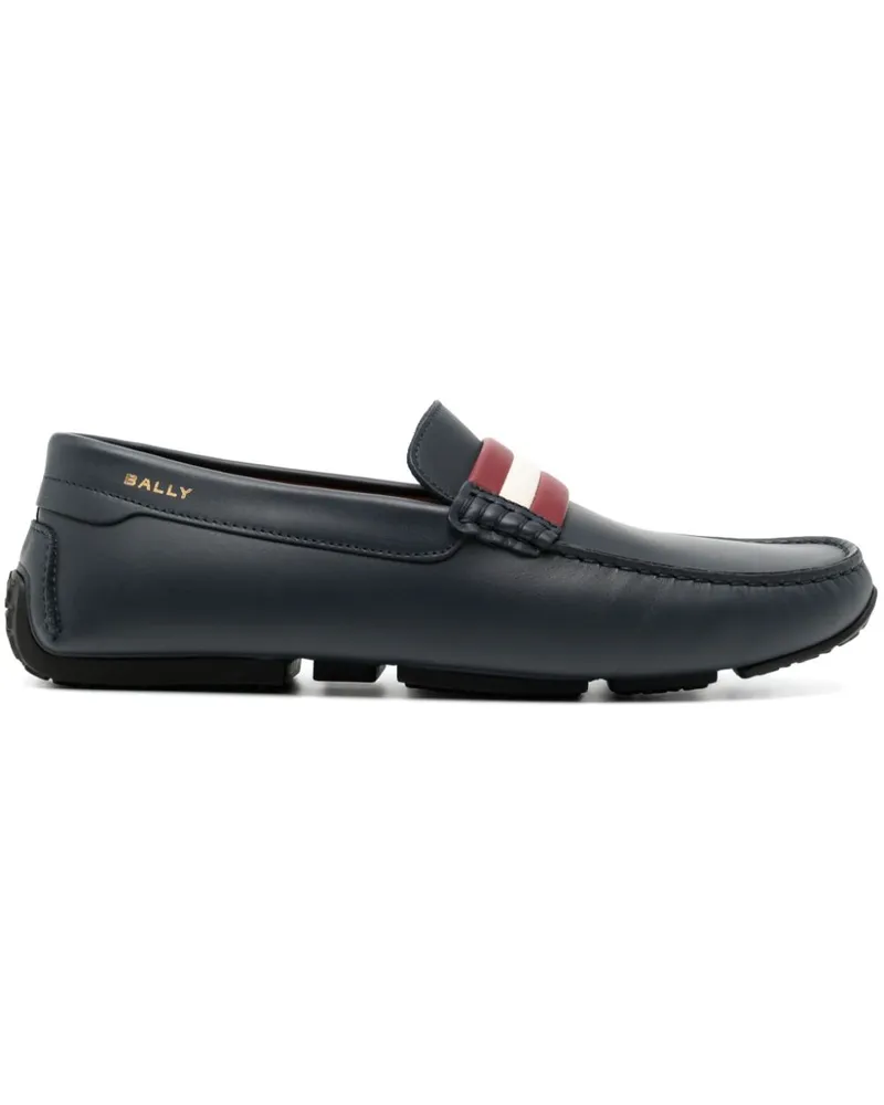 Bally Pilot Loafer aus Leder - Blau Blau