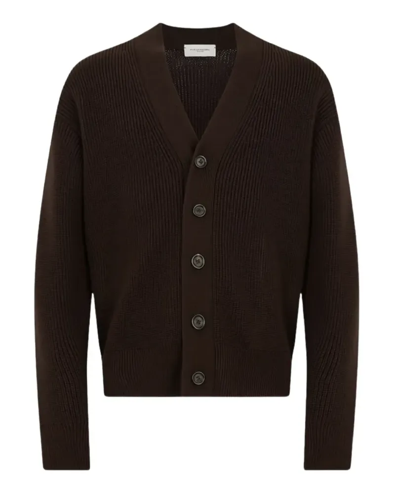 Paolo Pecora Milano V-neck cardigan - Braun Braun